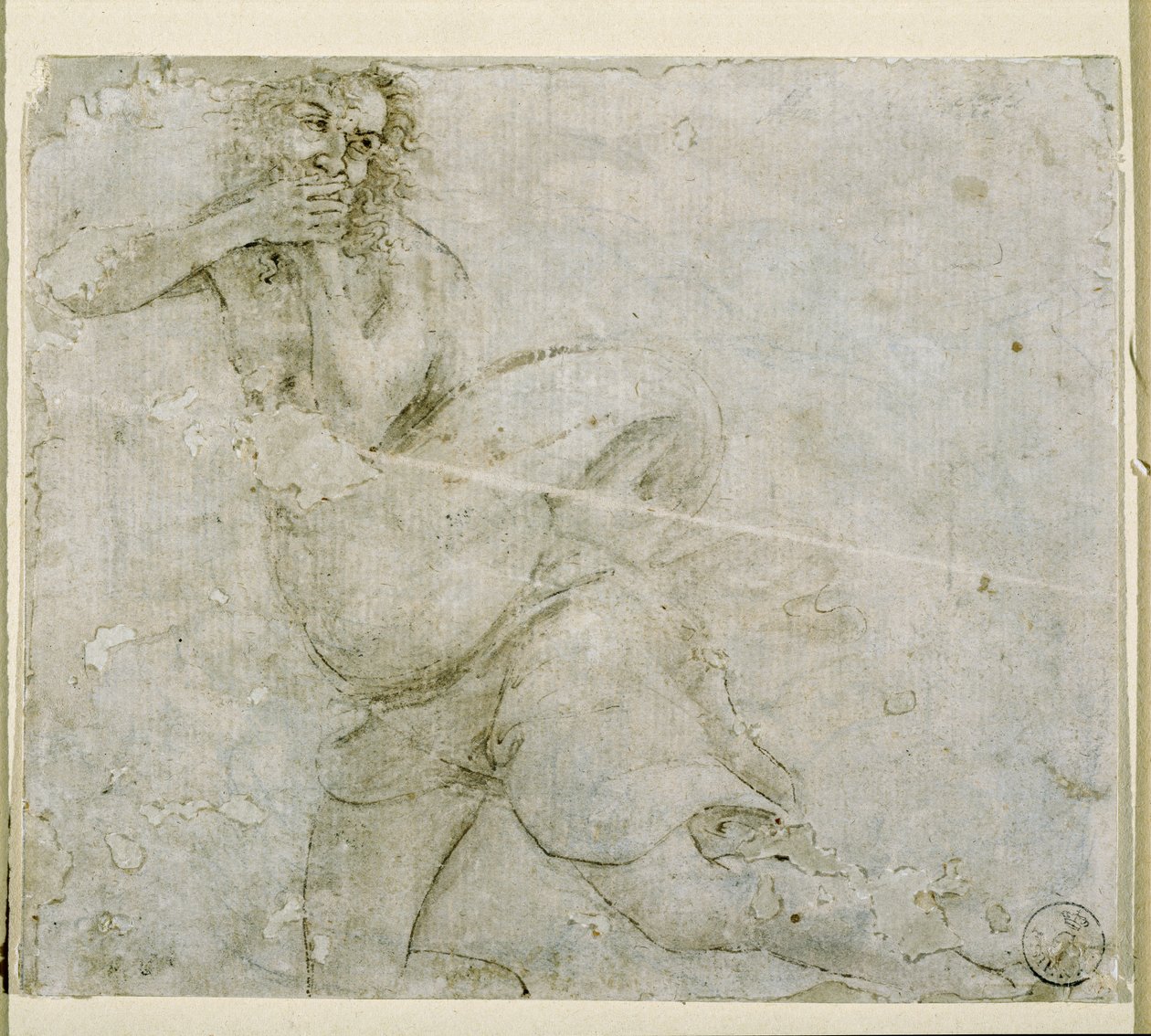 Studie av en man av Sandro Botticelli