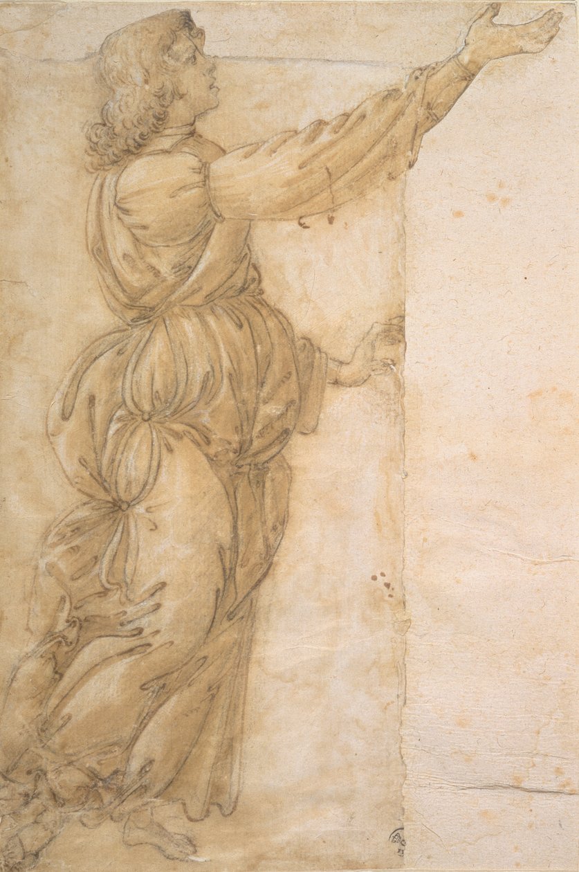 Studie av en ängel (teckning) av Sandro Botticelli