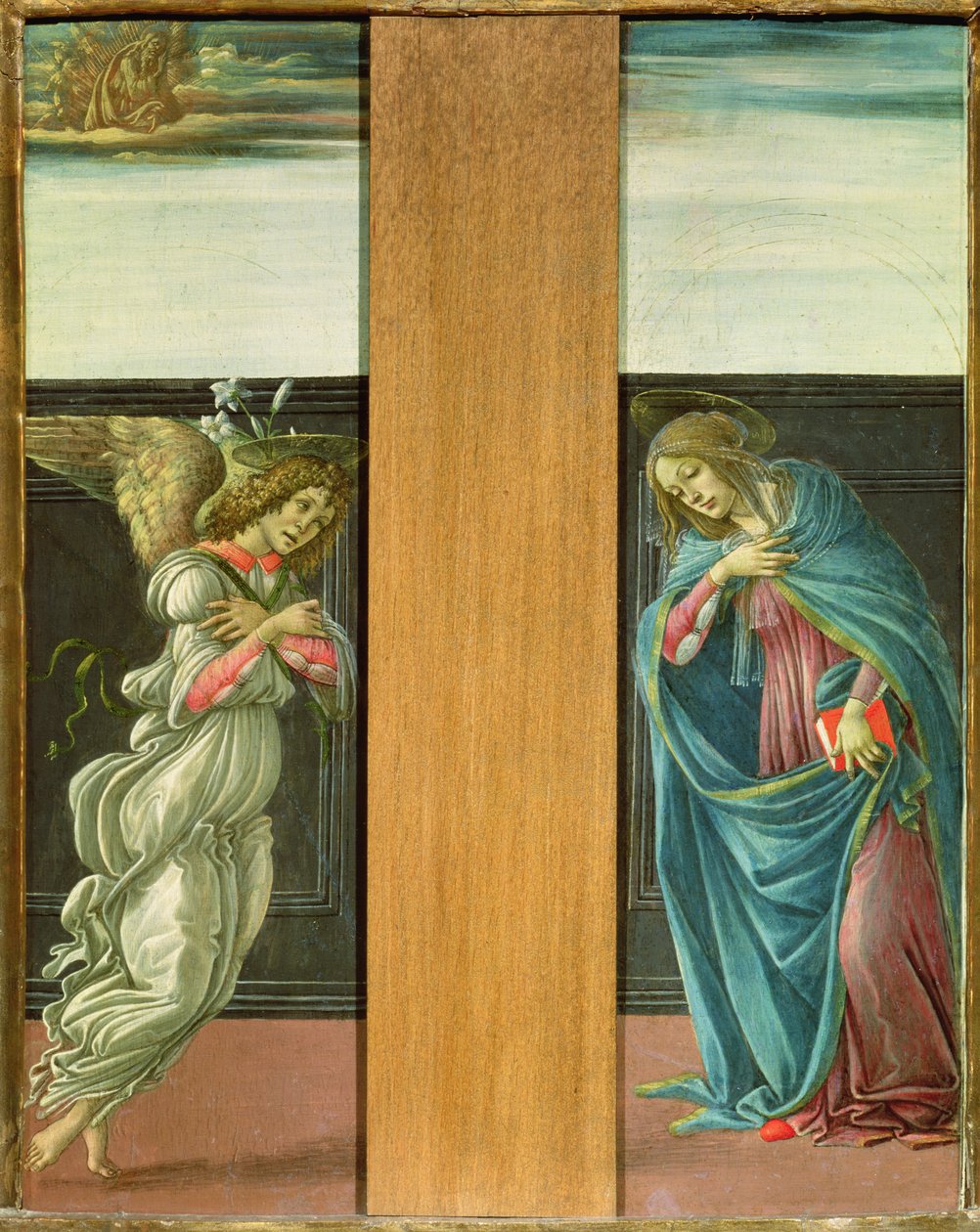 Annonciationen (tempera på panel) av Sandro Botticelli