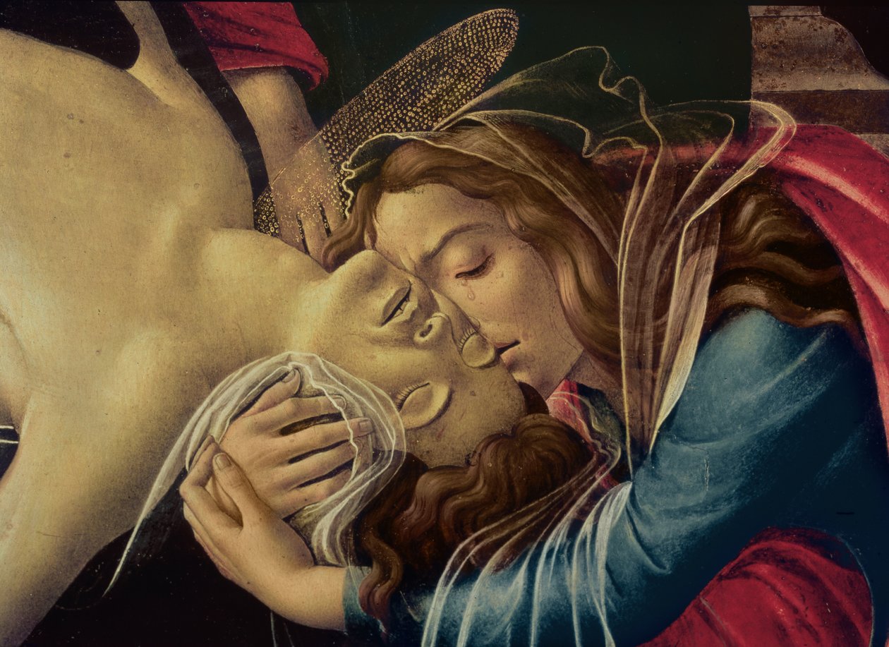 The Lamentation of Christ, ca 1490 (detalj av 604) av Sandro Botticelli