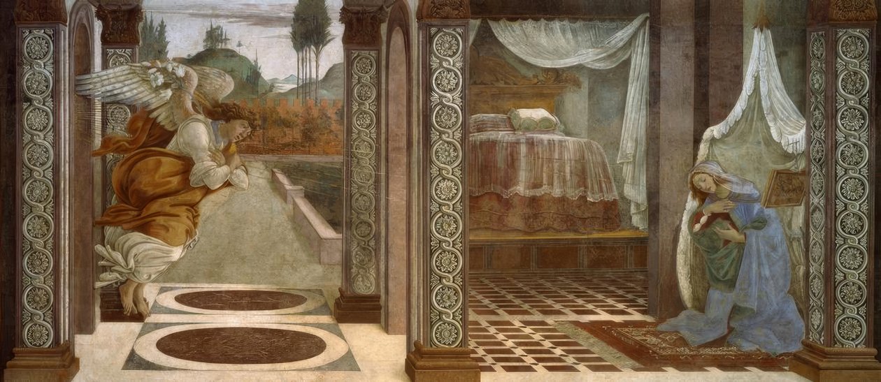 Beskedet från S.Martino av Sandro Botticelli