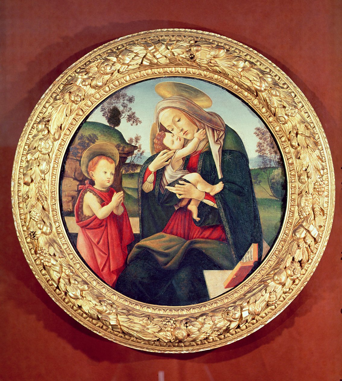 Jungfru och barn med Johannes Döparen av Sandro Botticelli