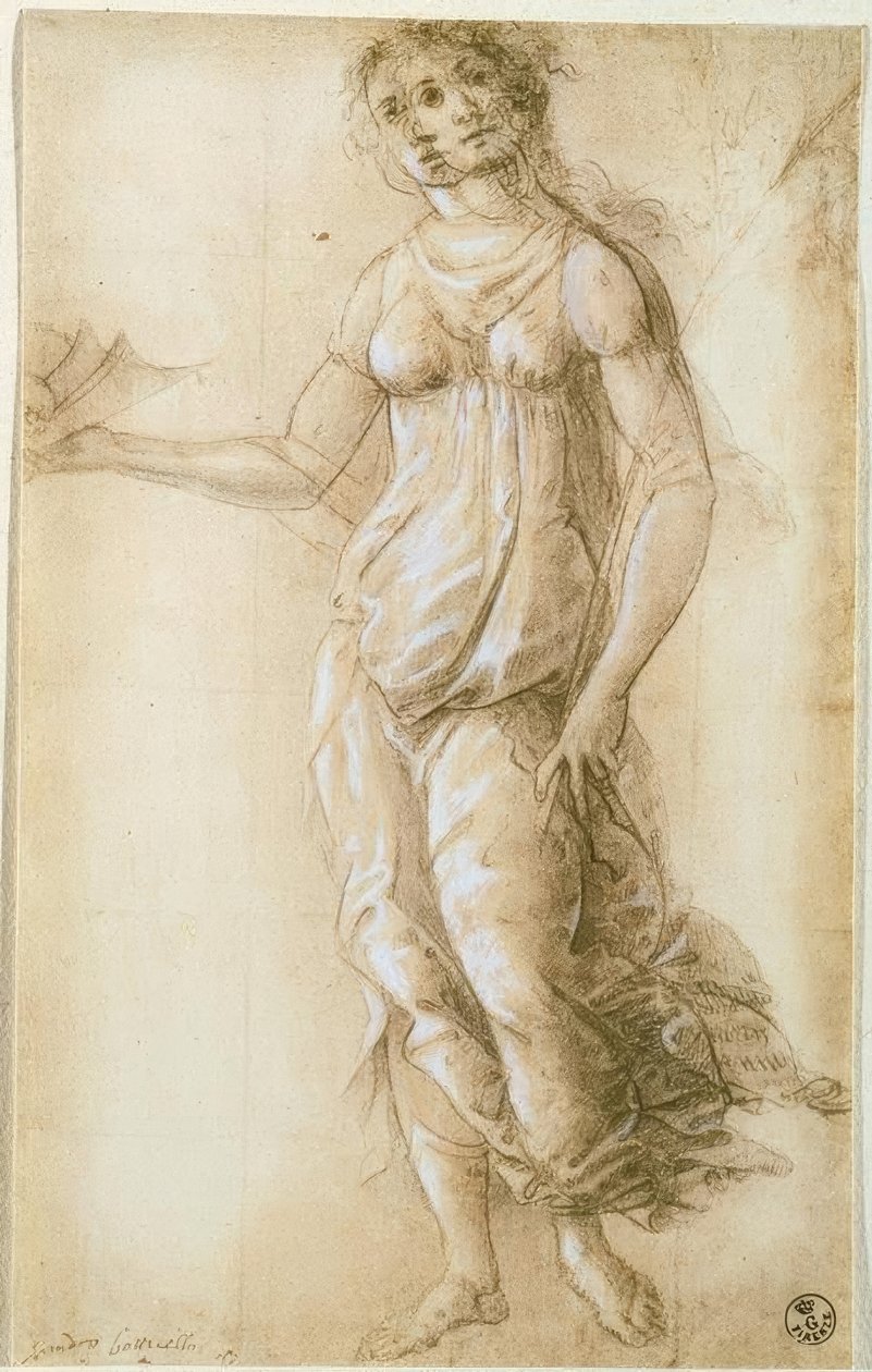 Kvinnlig allegorisk figur av Sandro Botticelli