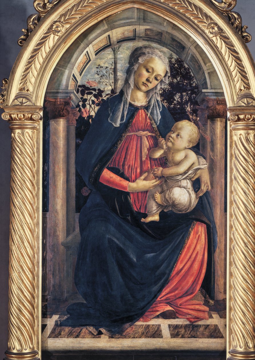 Madonna i rosenträdgården av Sandro (1444/5-1510) Botticelli