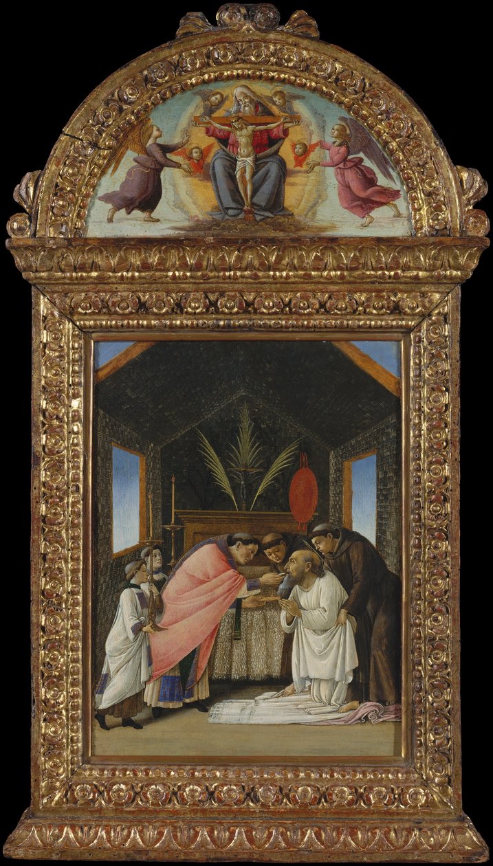 The Last Communion of Saint Hieronymus, ca 1490 (tempera och guld på trä) av Sandro Botticelli