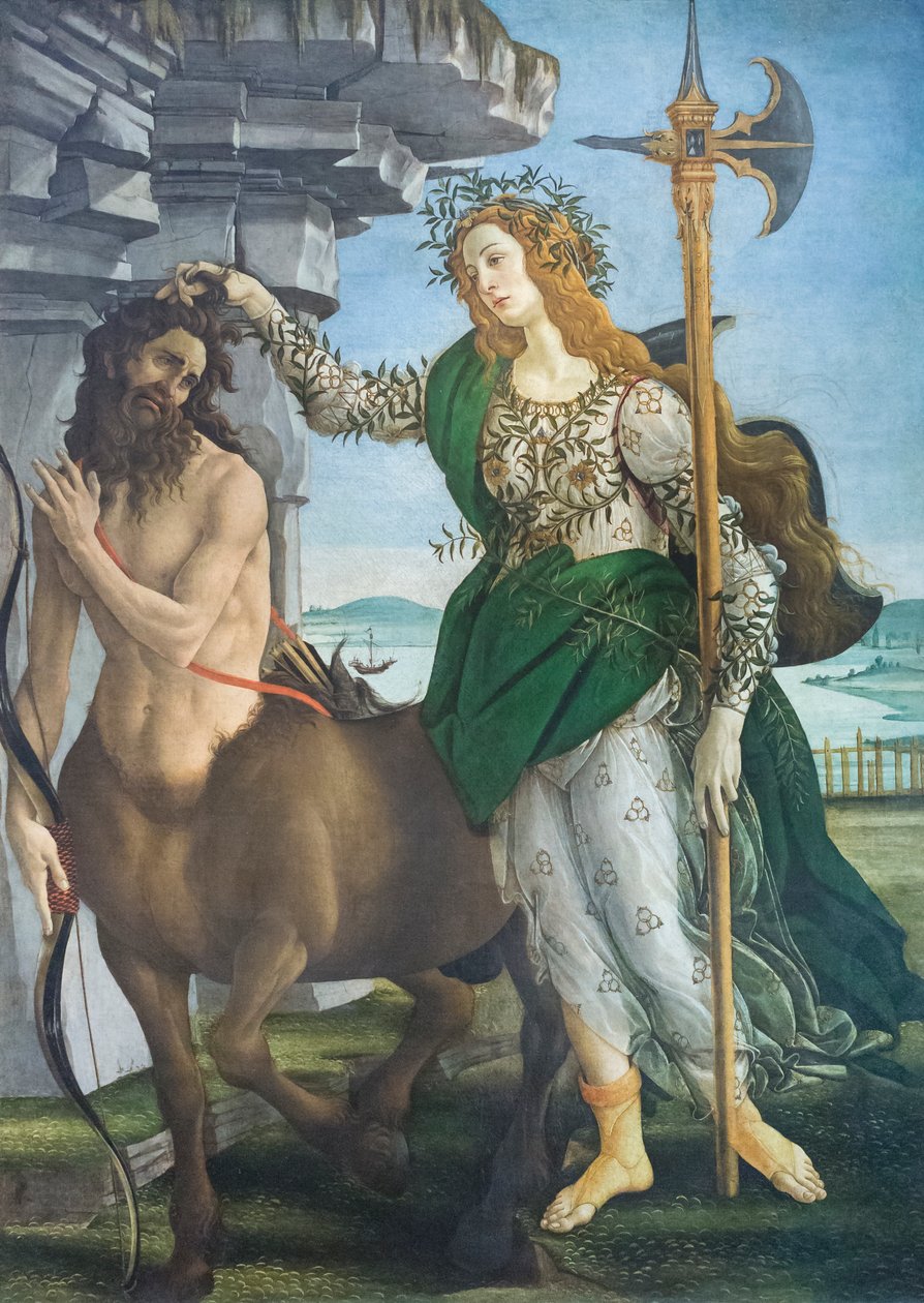 Pallas och kentauren av Sandro Botticelli