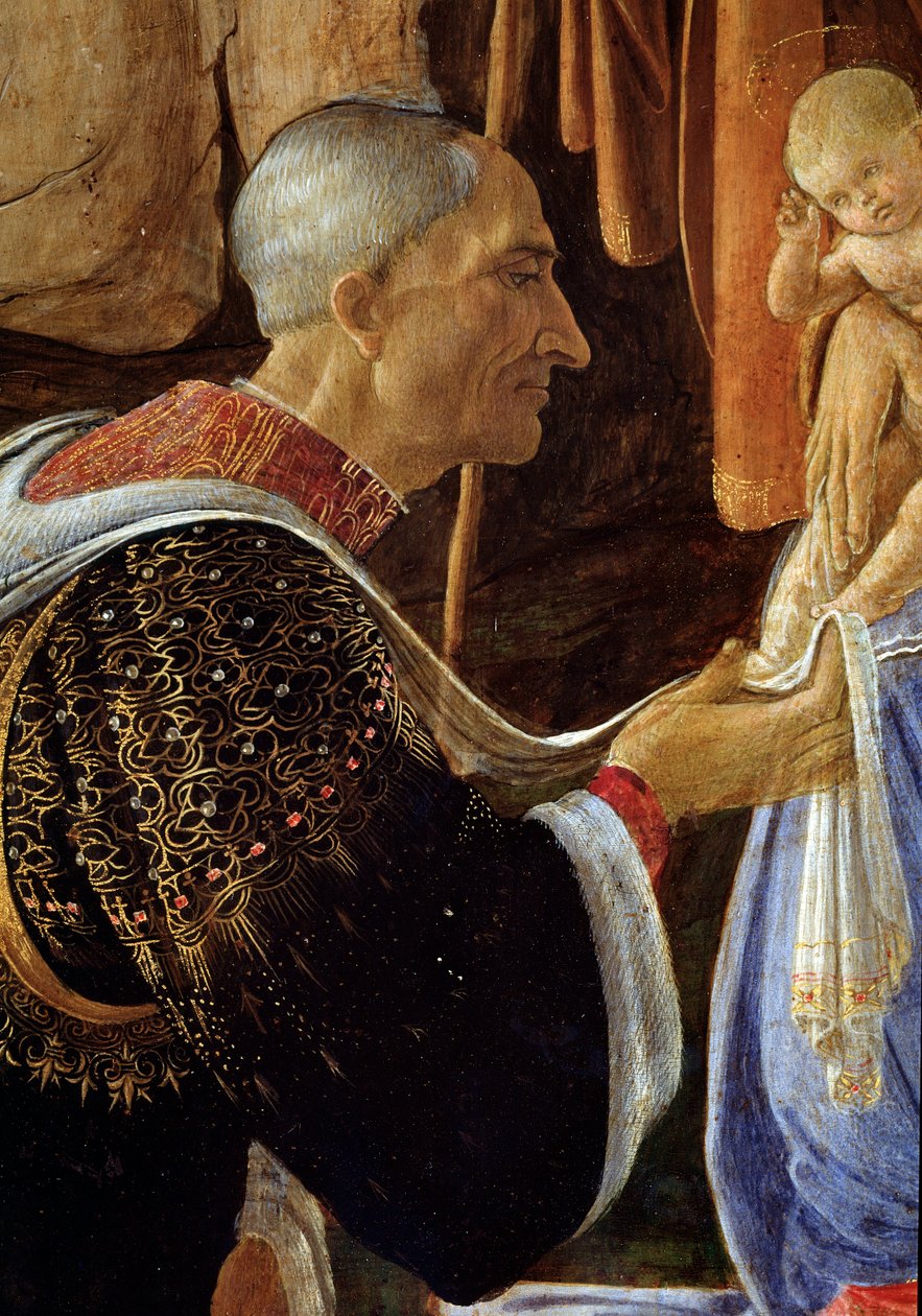 The Adoration of the Magi, detalj av Cosimo de