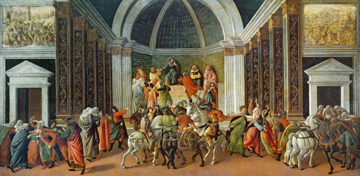 The Story of Virginia, c.1500 (tempera på panel) av Sandro Botticelli