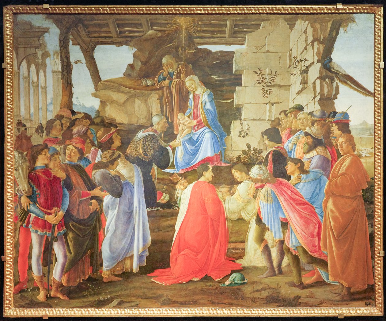 Tillbedjan av de tre vise männen av Sandro Botticelli