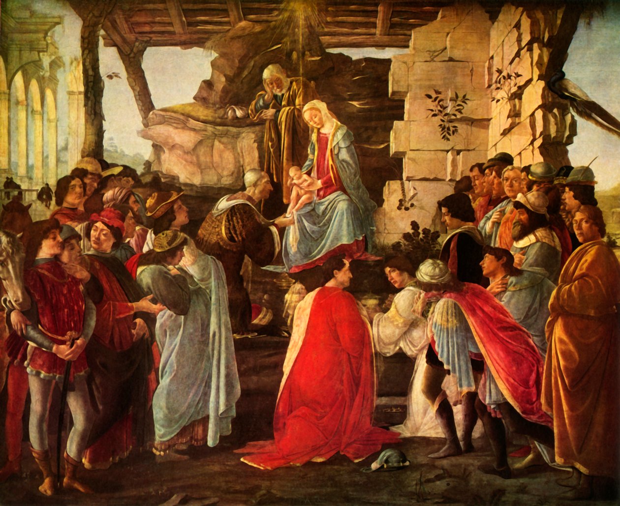 Tillbedjan av Magi, 1476, 1937. av Sandro Botticelli