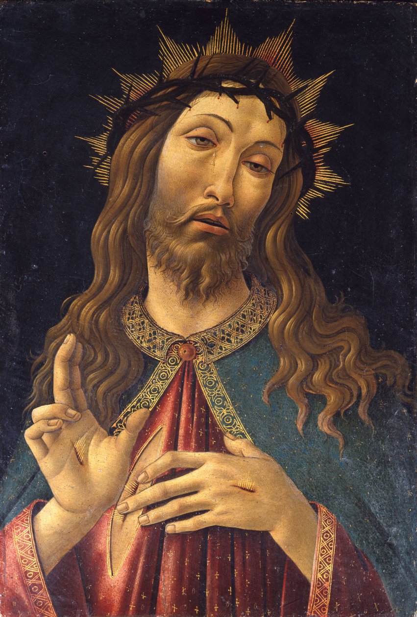 Kristus krönt med törnar, ca. 1500 av Sandro Botticelli