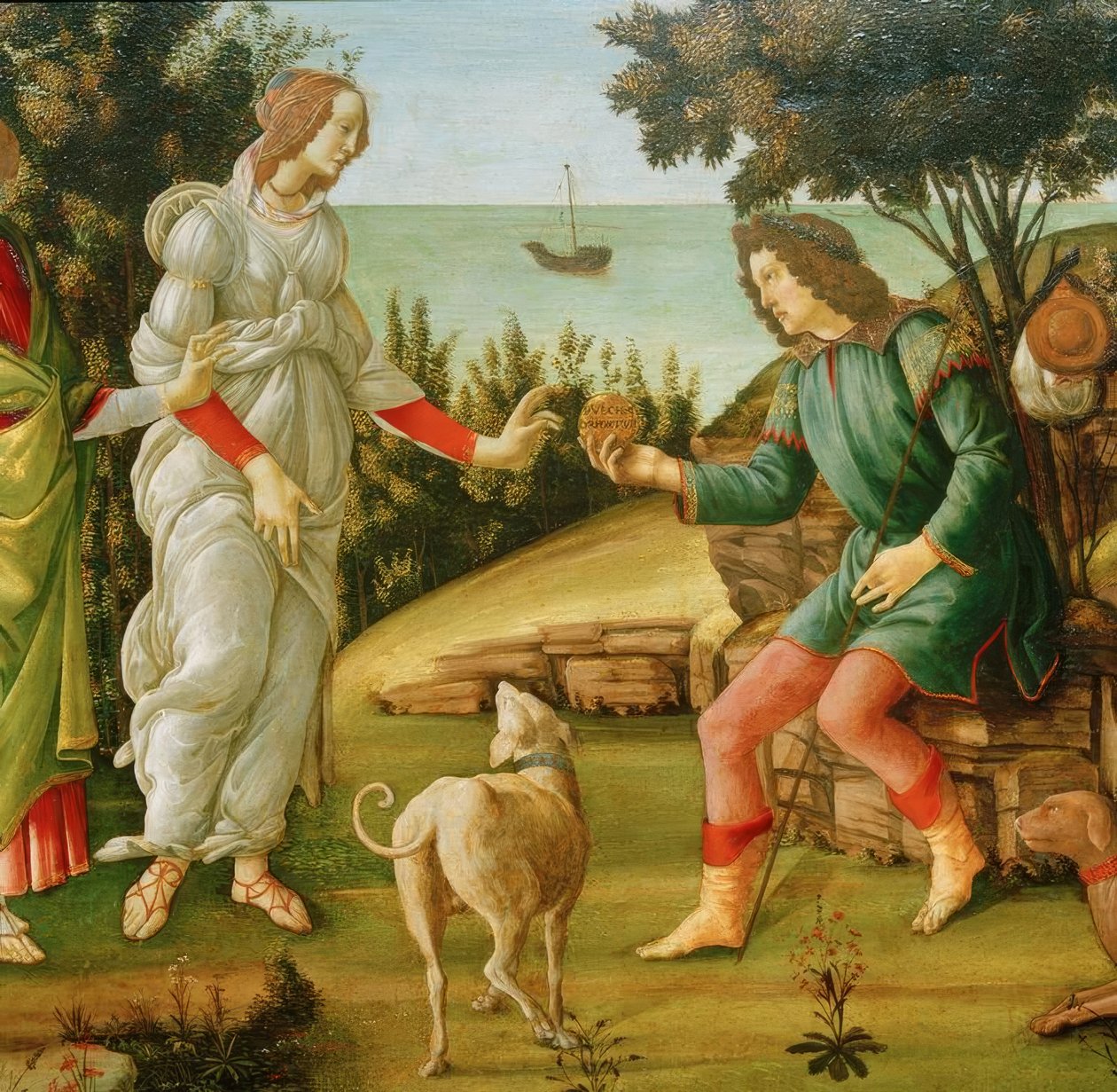Paris dom (Venus och Paris) av Sandro Botticelli