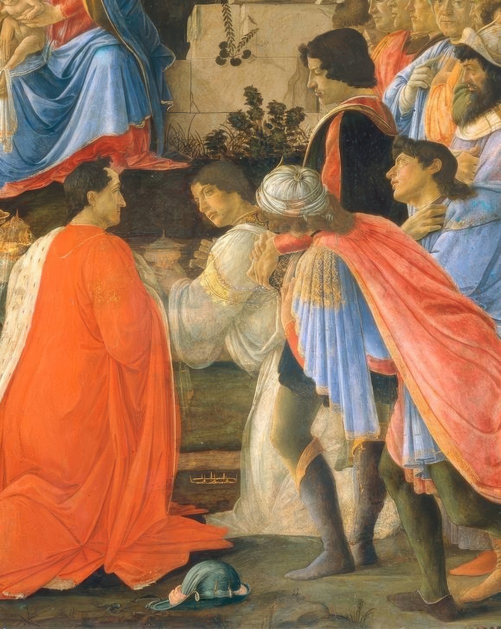 Tillbedjan av Magi av Sandro Botticelli