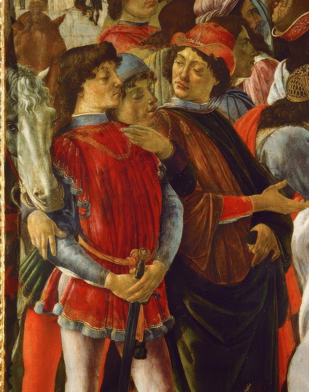 Tillbedjan av Magi av Sandro Botticelli