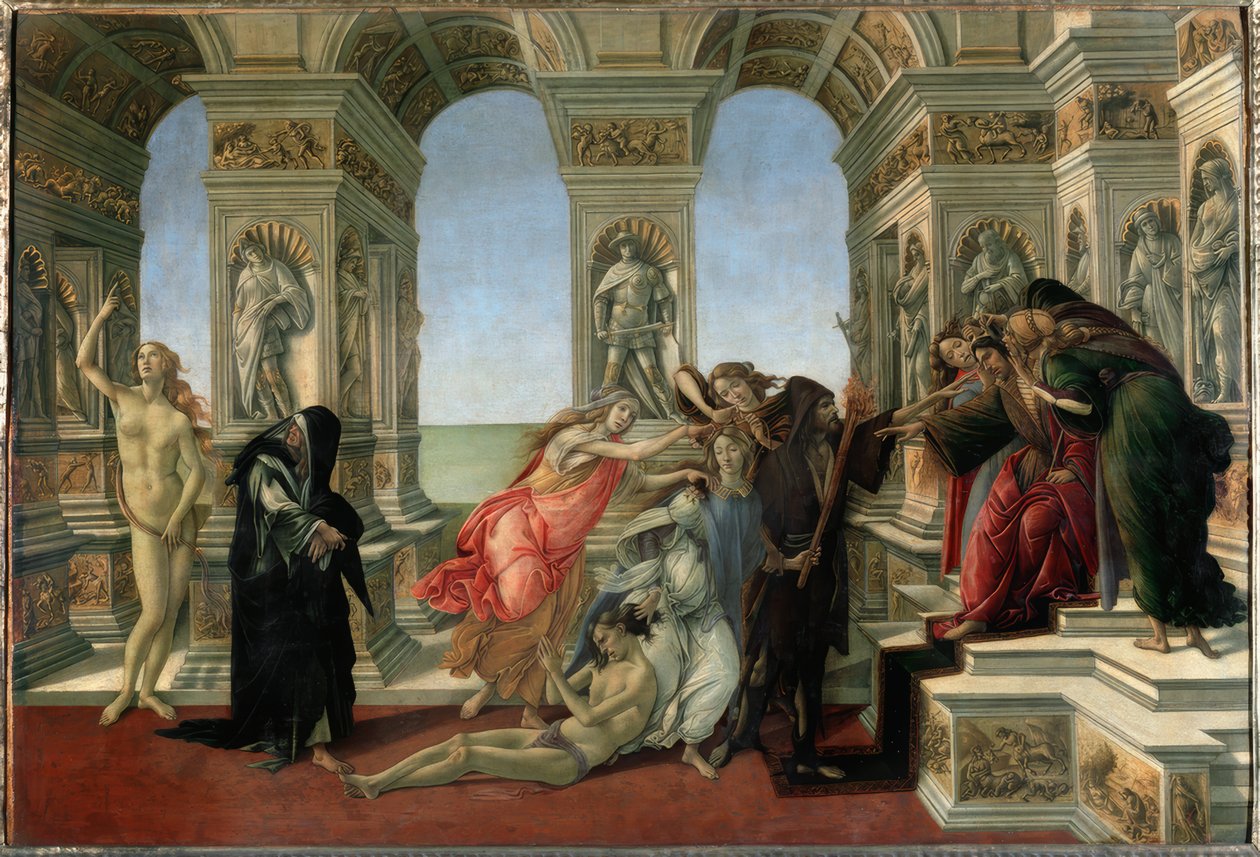 Förtal av Apelles av Sandro Botticelli