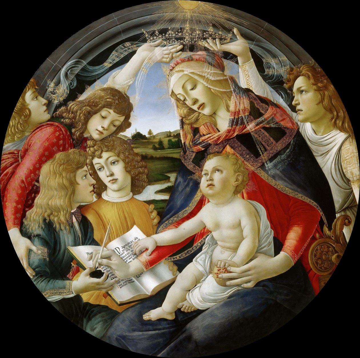 Italienska: Madonna av Magnificat Madonna av Magnificat av Sandro Botticelli