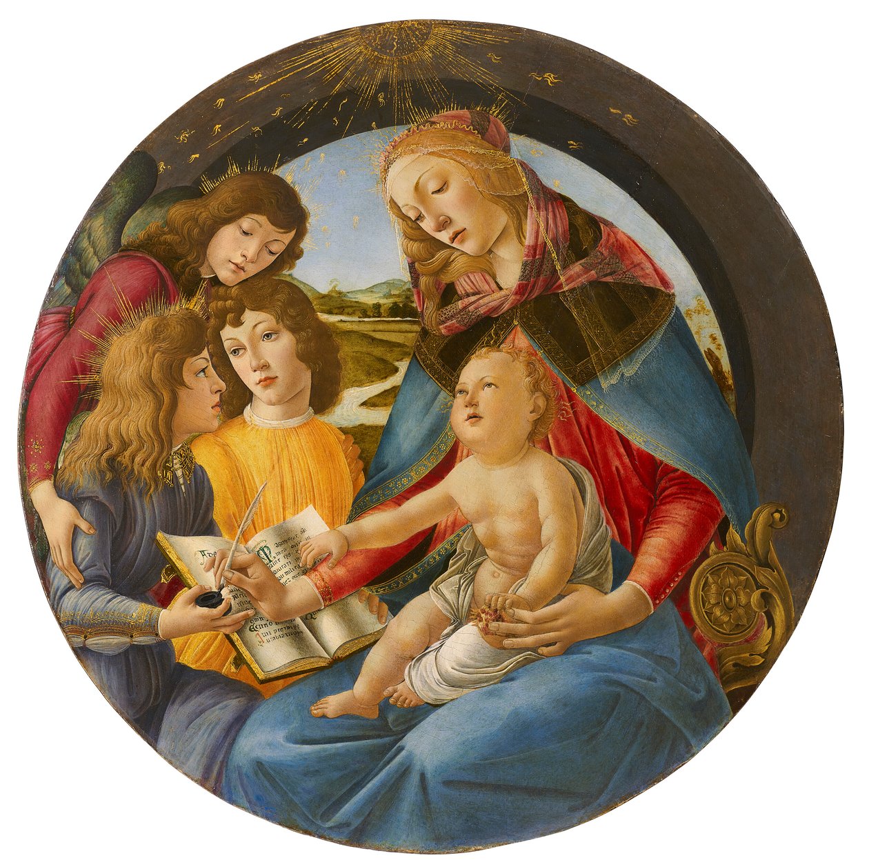 Italienska: Madonna av Magnificat Madonna av Magnificat av Sandro Botticelli