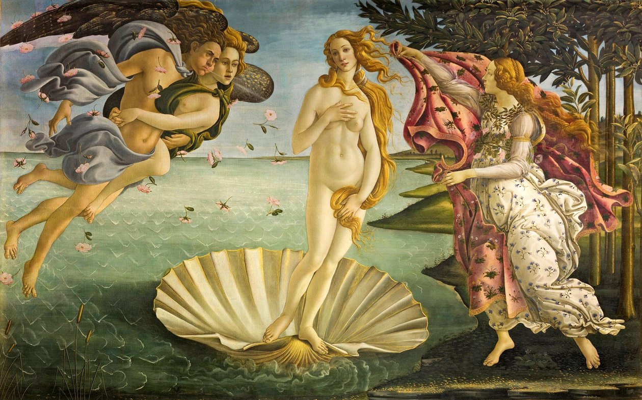 Italienska: Venus födelse Venus födelse av Sandro Botticelli