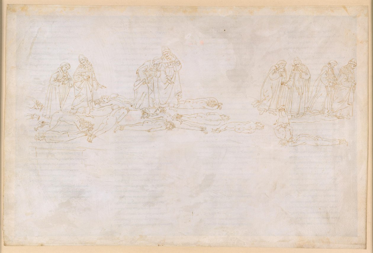 La Divina Commedia, Purgatorio XX. Purgatoriets femte ring: De girigas och slösarnas botgöring; samtal med Hugo Capet av Sandro Botticelli