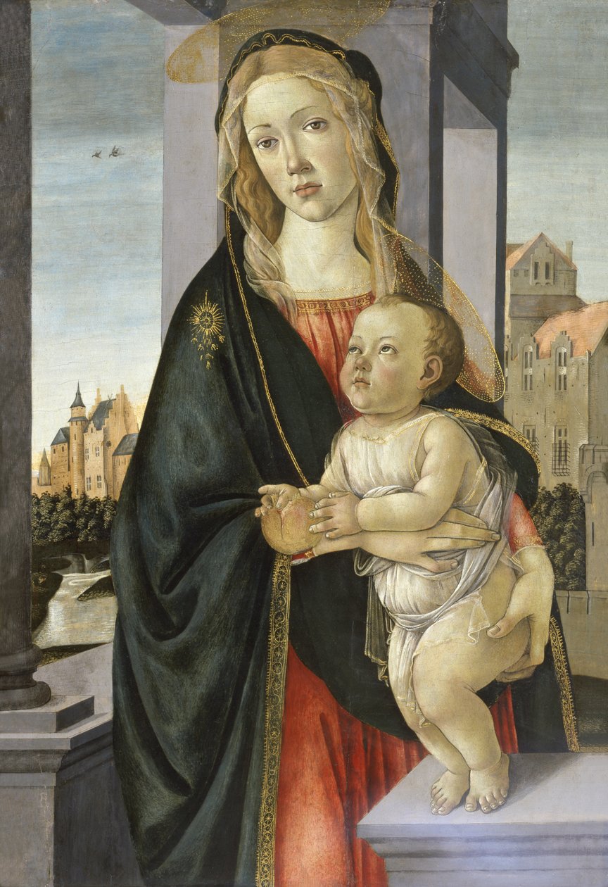 Madonna och barn, 1485-95 av Sandro Botticelli