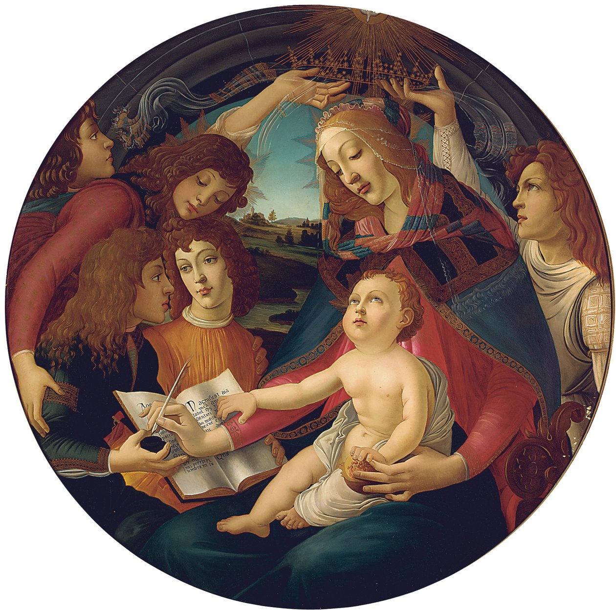 Madonna från Magnificat av Sandro Botticelli