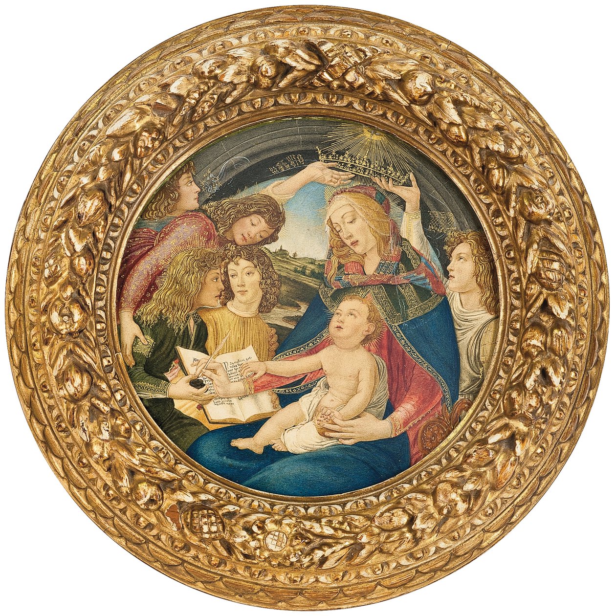 Madonna av Magnificat, krets av Ricciardo Meacci av Sandro Botticelli