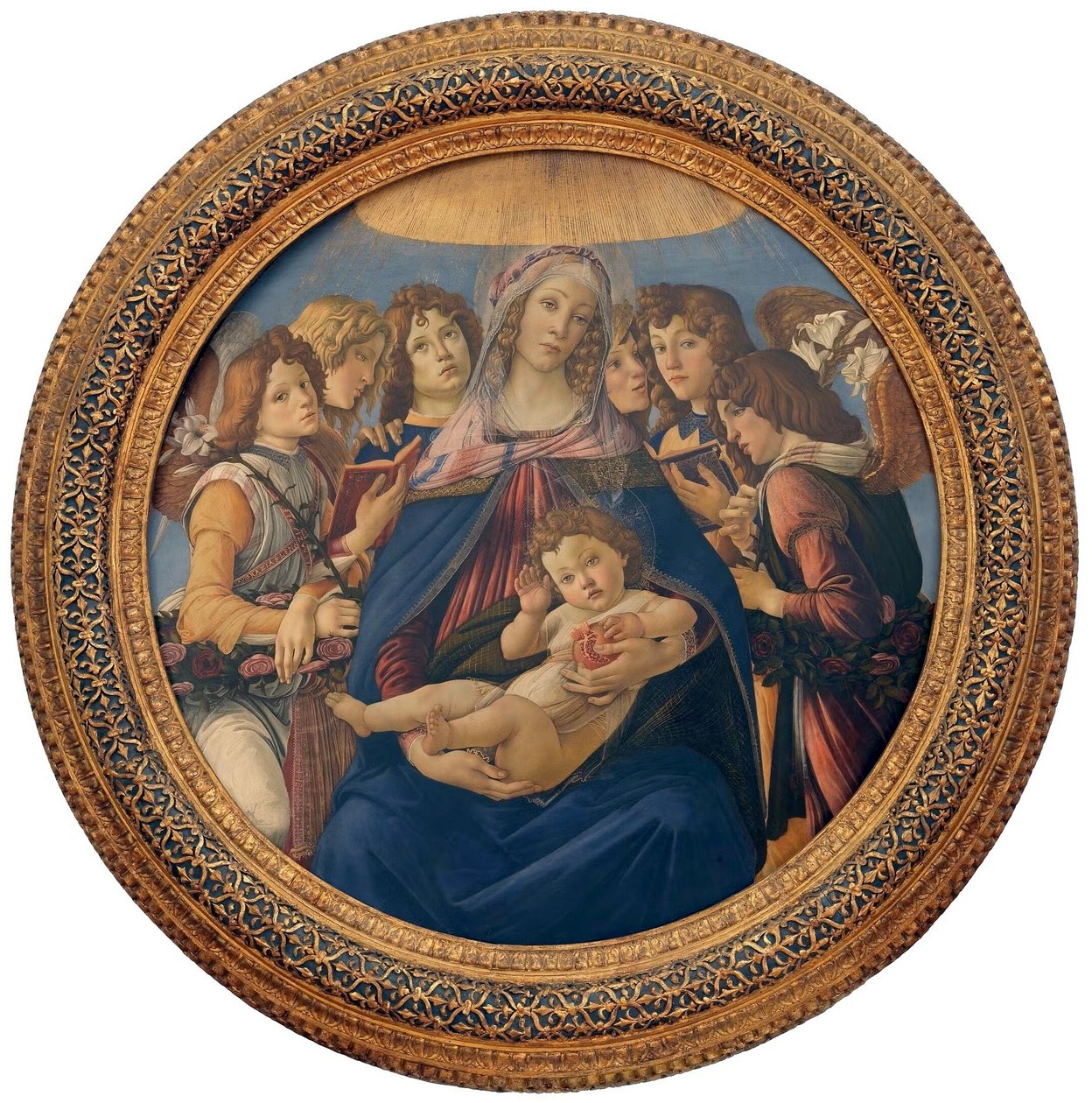 Madonna av granatäpplet av Sandro Botticelli