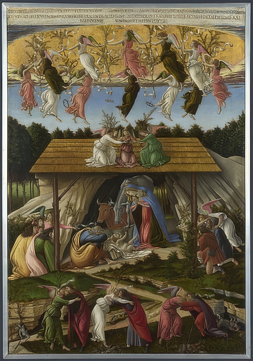 Mystisk nativitet. 1500 av Sandro Botticelli