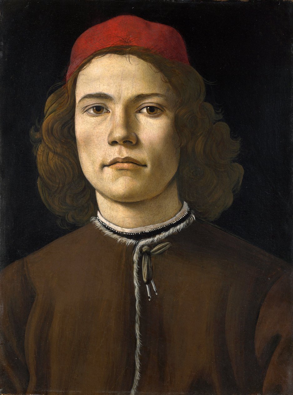 Porträtt av en ung man av Sandro Botticelli