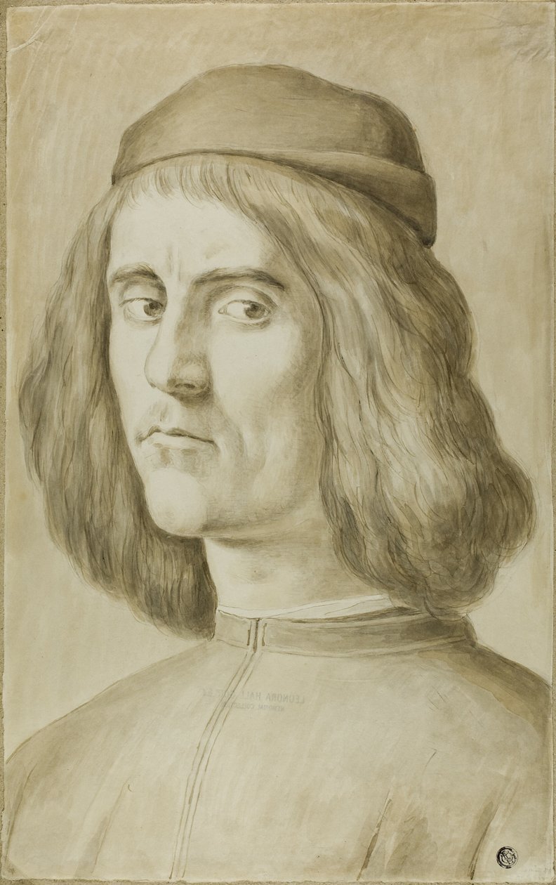 Porträttbyst av en ung man av Sandro Botticelli