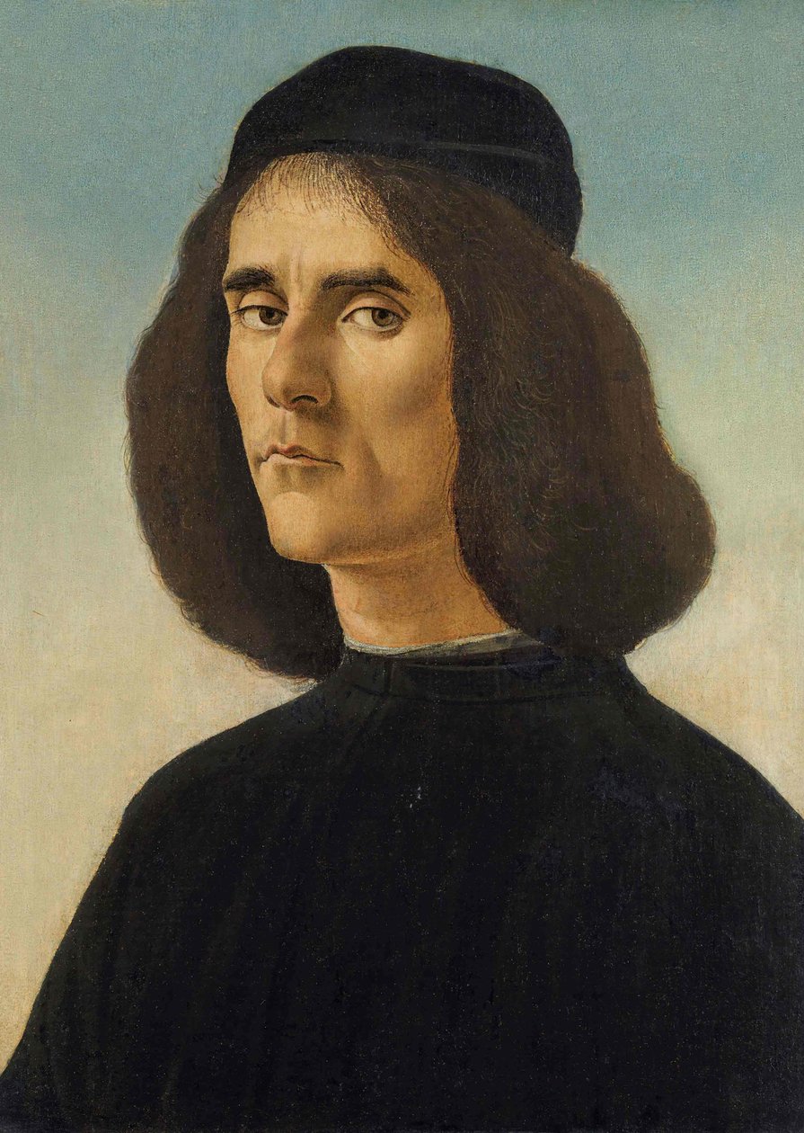 Porträtt av Michael Tarchaniota Marullus, ca. 1500 av Sandro Botticelli