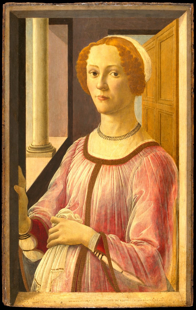 Porträtt av Smeralda Bandinelli av Sandro Botticelli