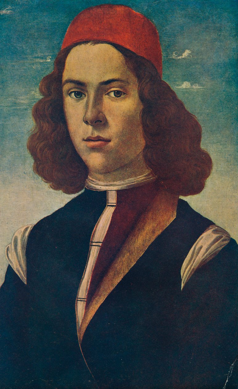 Porträtt av en ung florentinsk adelsman, c1400-talet, 1907 av Sandro Botticelli