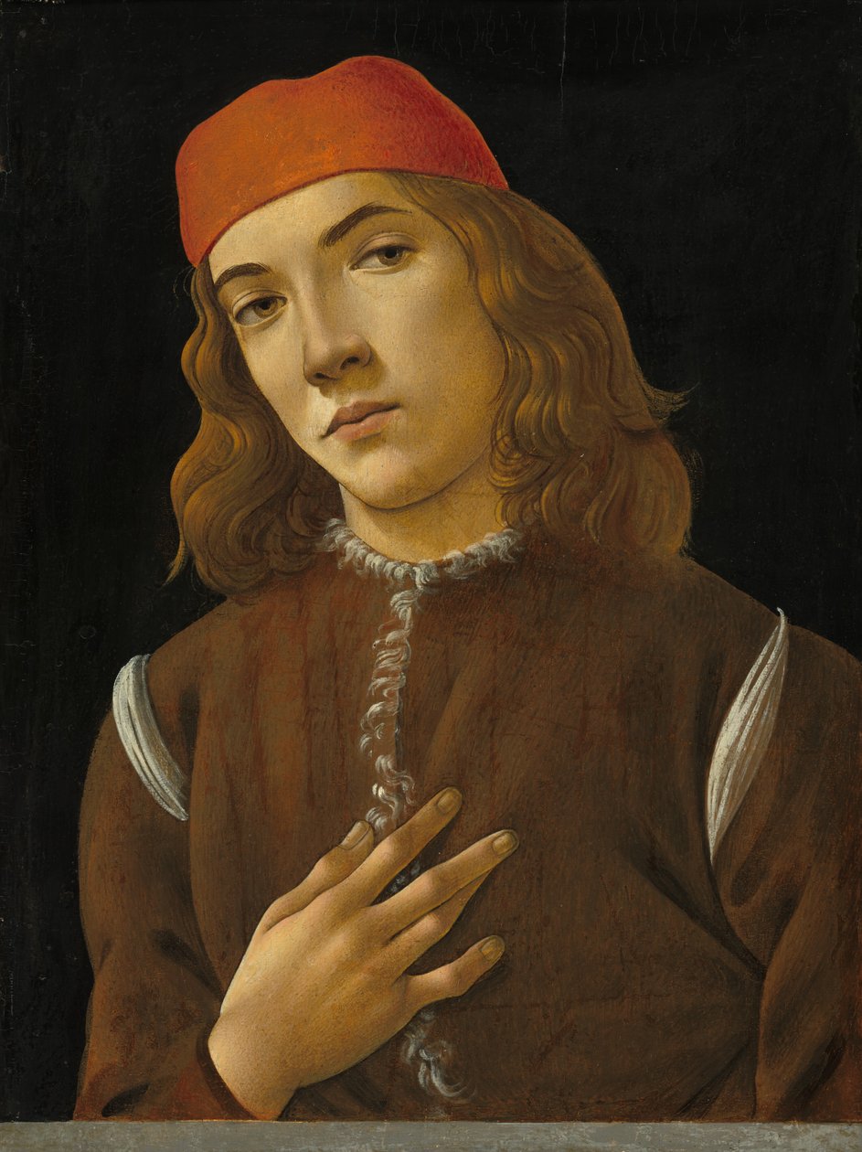 Porträtt av en ungdom, ca. 14821485. av Sandro Botticelli