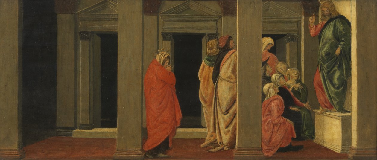 Scener ur Maria Magdalenas liv av Sandro Botticelli