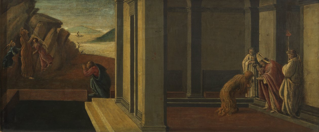 Scener ur Maria Magdalenas liv av Sandro Botticelli