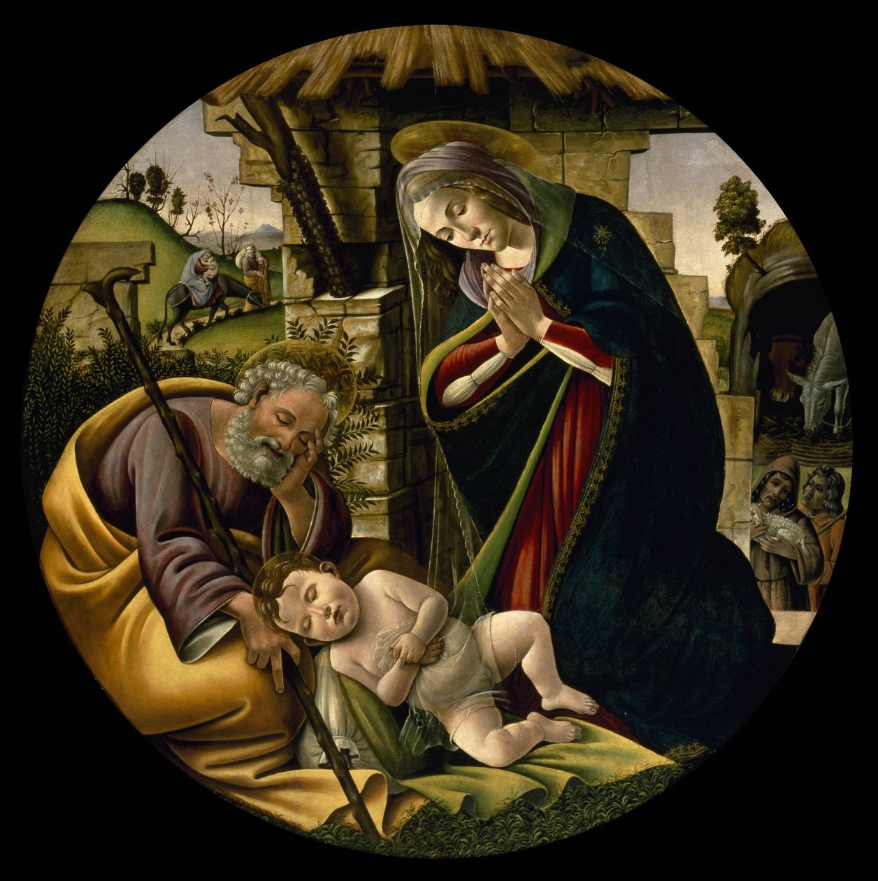 Kristusbarnets tillbedjan av Sandro Botticelli