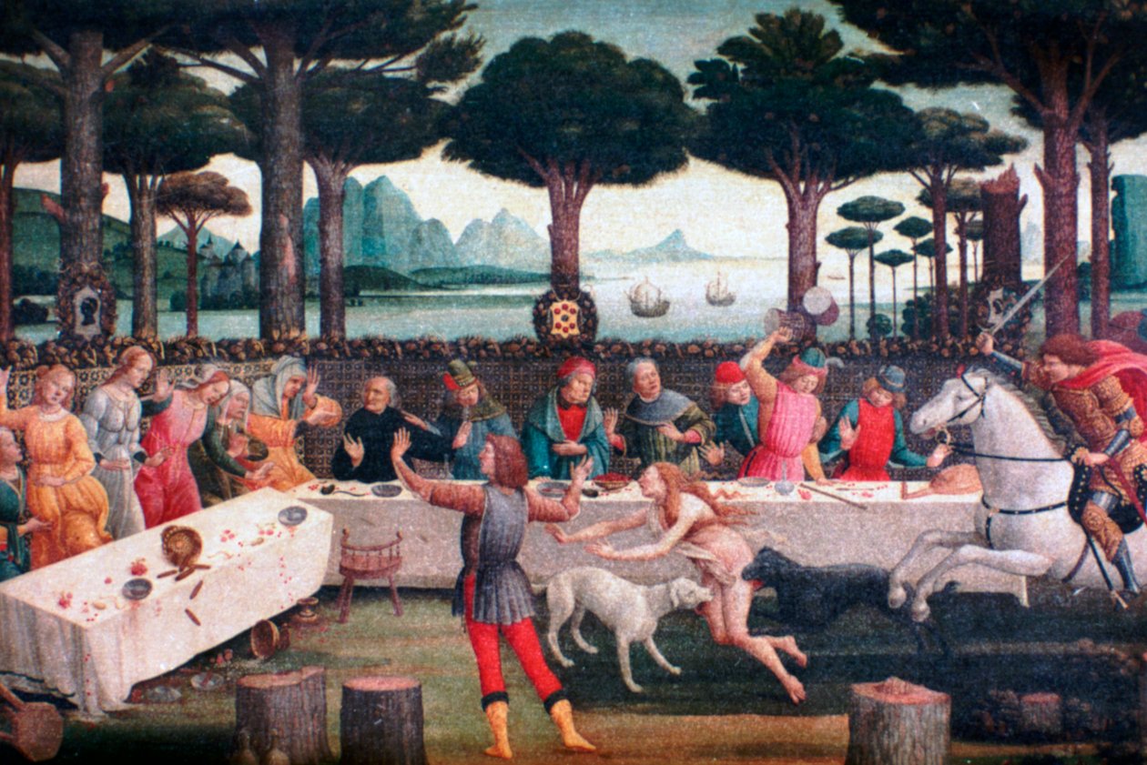 Banketten i tallskogen, 1482-1483 av Sandro Botticelli