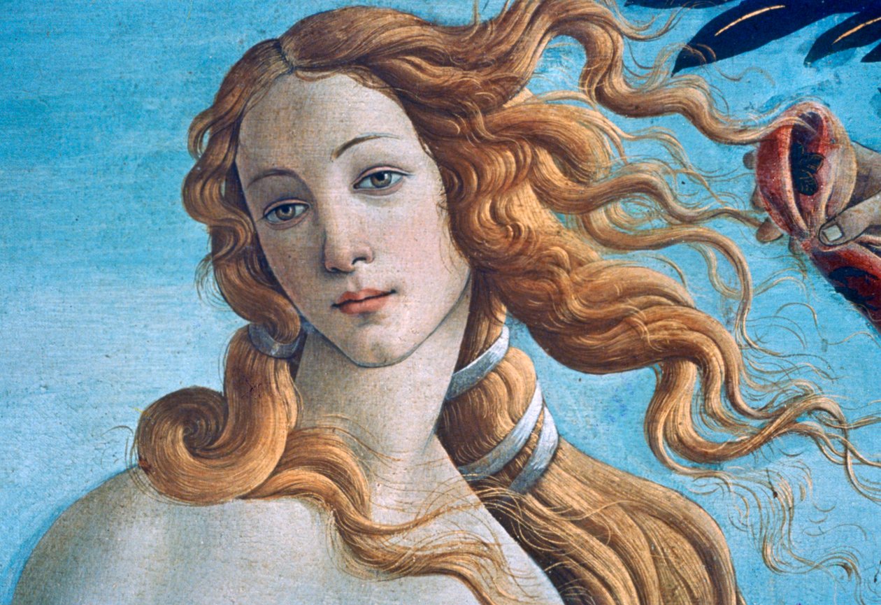 Detalj om Venus födelse, c1485 av Sandro Botticelli