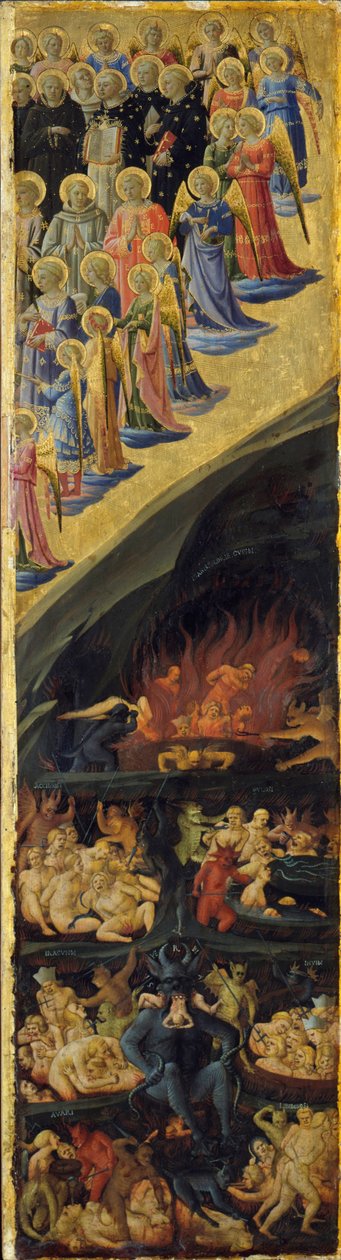 The Last Judgment Winged Altar, högra panelen, tidigt 1400-tal av Sandro Botticelli