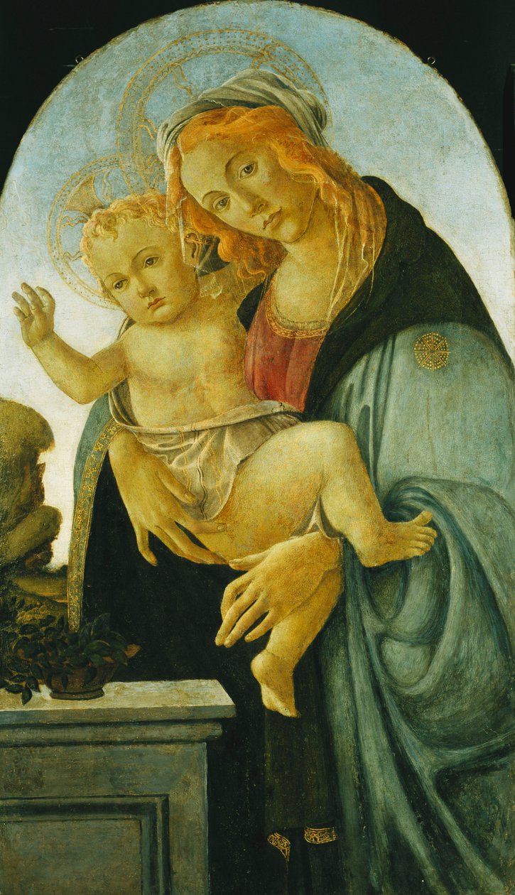 Madonnan och barnet, av Sandro Botticelli