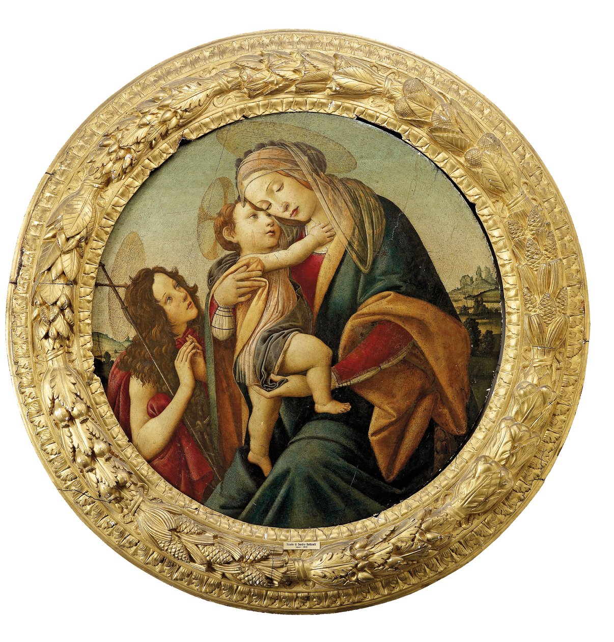 Madonnan och barnet med den unge Johannes döparen av Sandro Botticelli
