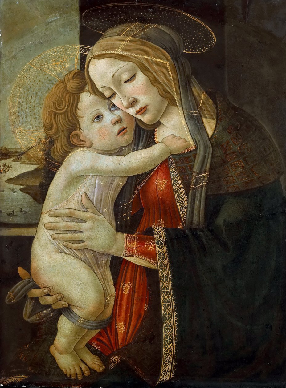 Jungfrun och barnet, ca. 1500. av Sandro Botticelli