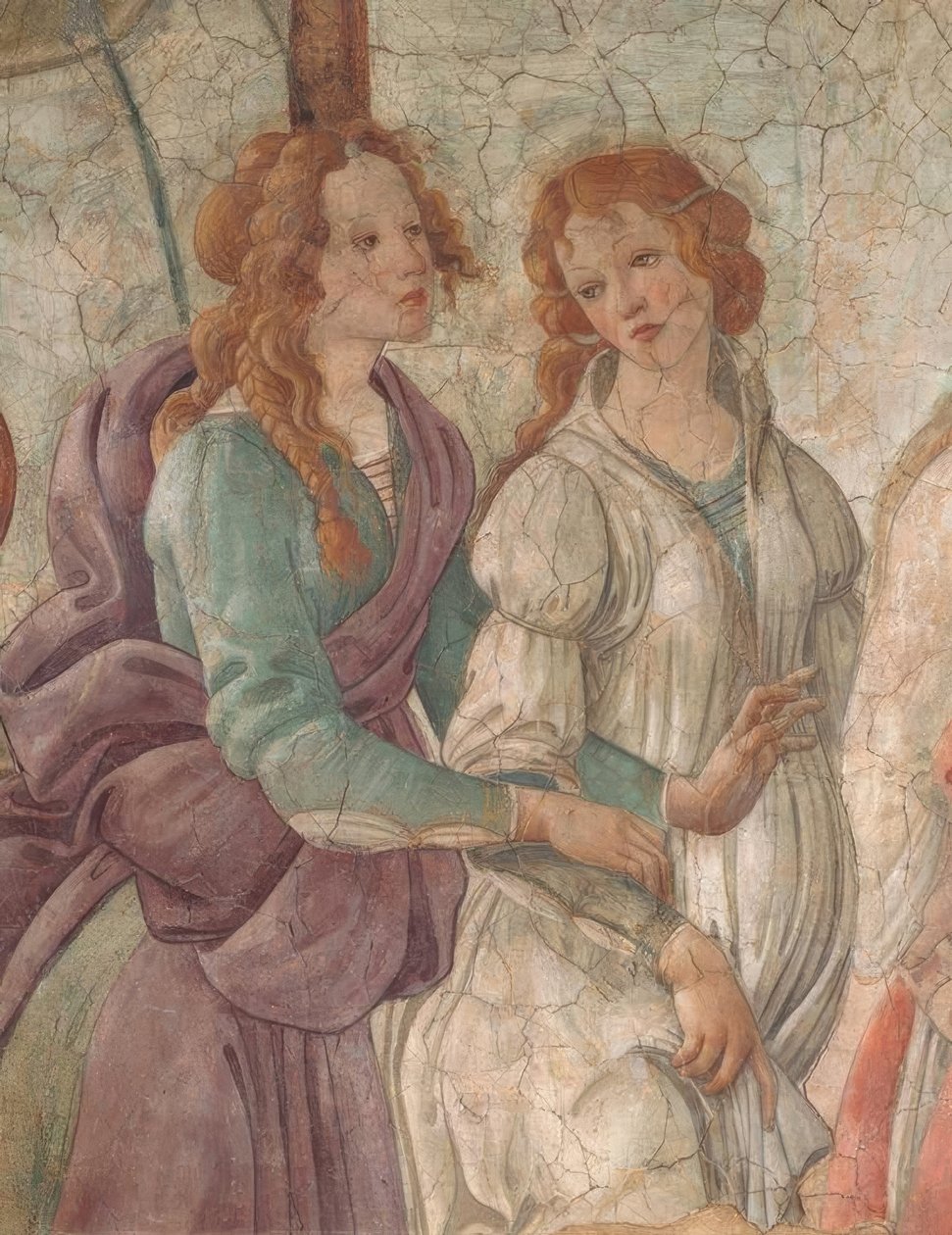 Venus and the Graces erbjuder gåvor till en flicka, 1480–83, av Sandro Botticelli