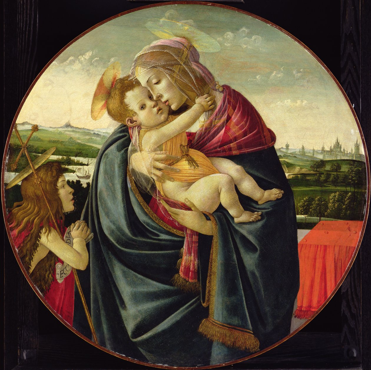 Jungfru och barn med Johannes Döparen, c.1490 av Sandro Botticelli