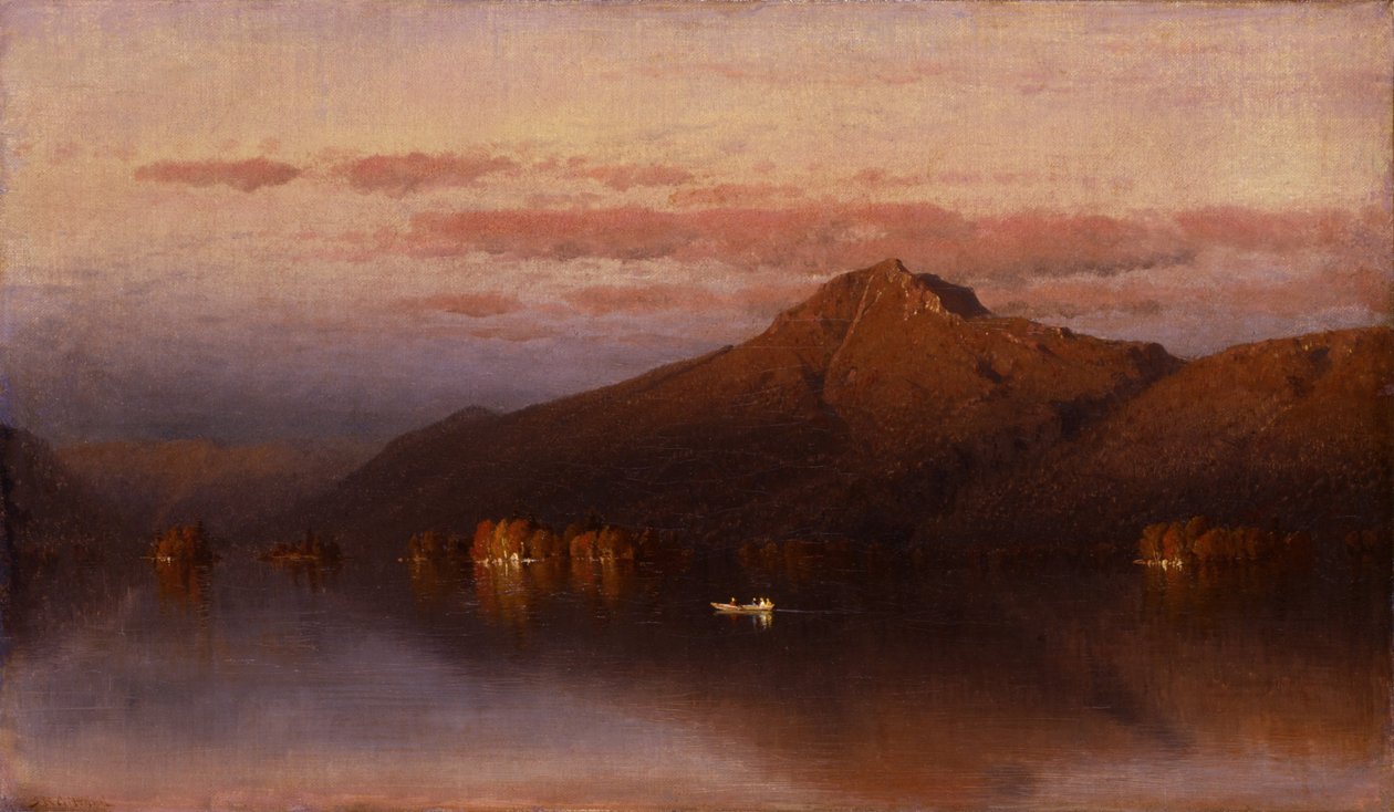 Whiteface Mountain från Lake Placid av Sanford Robinson Gifford