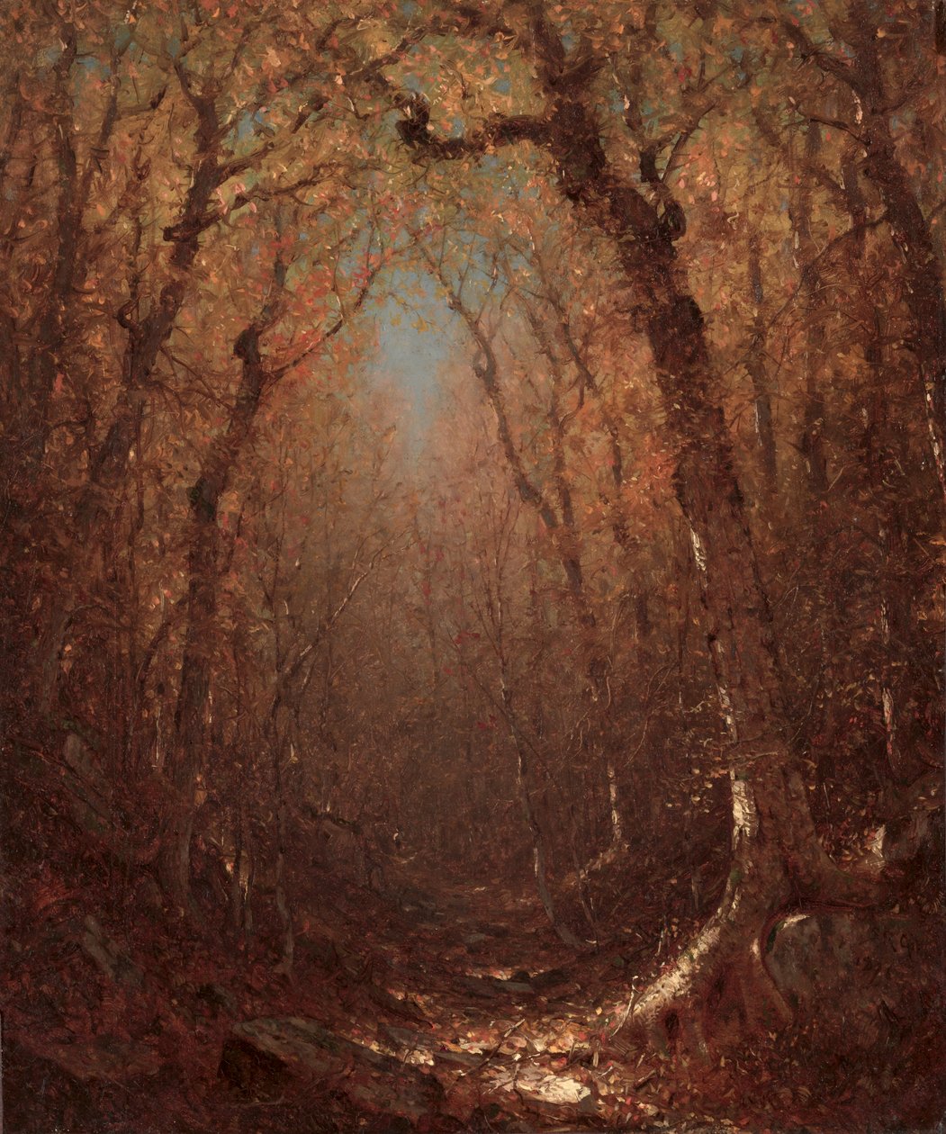 Höst, en skogsstig av Sanford Robinson Gifford