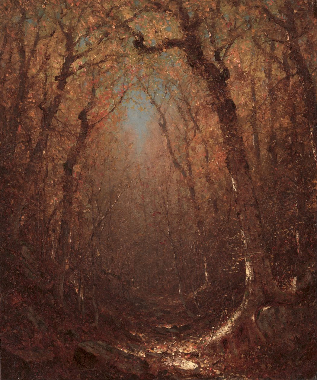 Höst, en skogsstig av Sanford Robinson Gifford