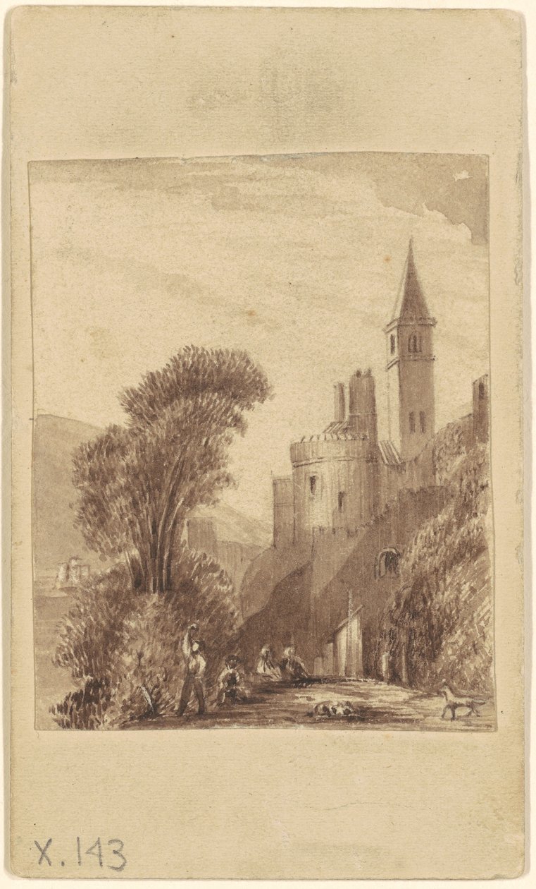 Slott och figurer av Sanford Robinson Gifford