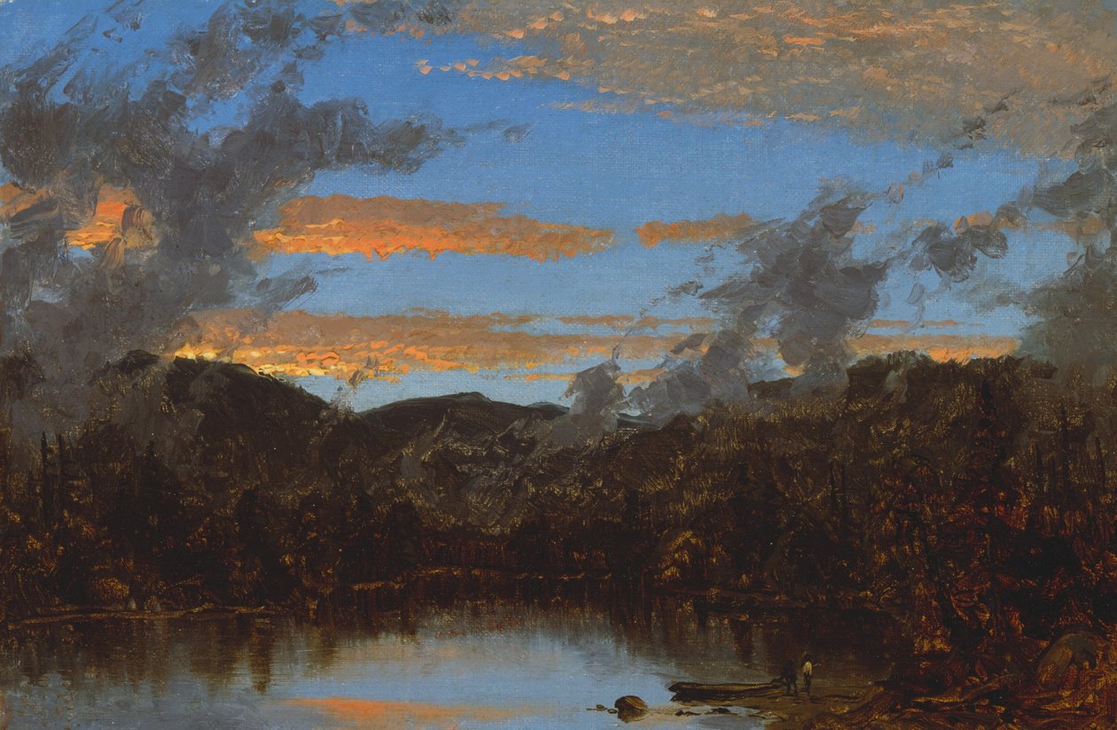 Mist Rising at Sunset in the Catskills, ca. 1861. av Sanford Robinson Gifford